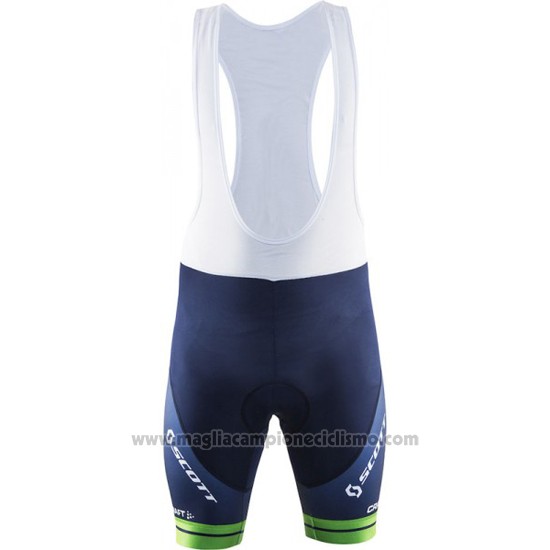 2016 Abbigliamento Ciclismo Orica GreenEDGE Bianco e Blu Manica Corta e Salopette